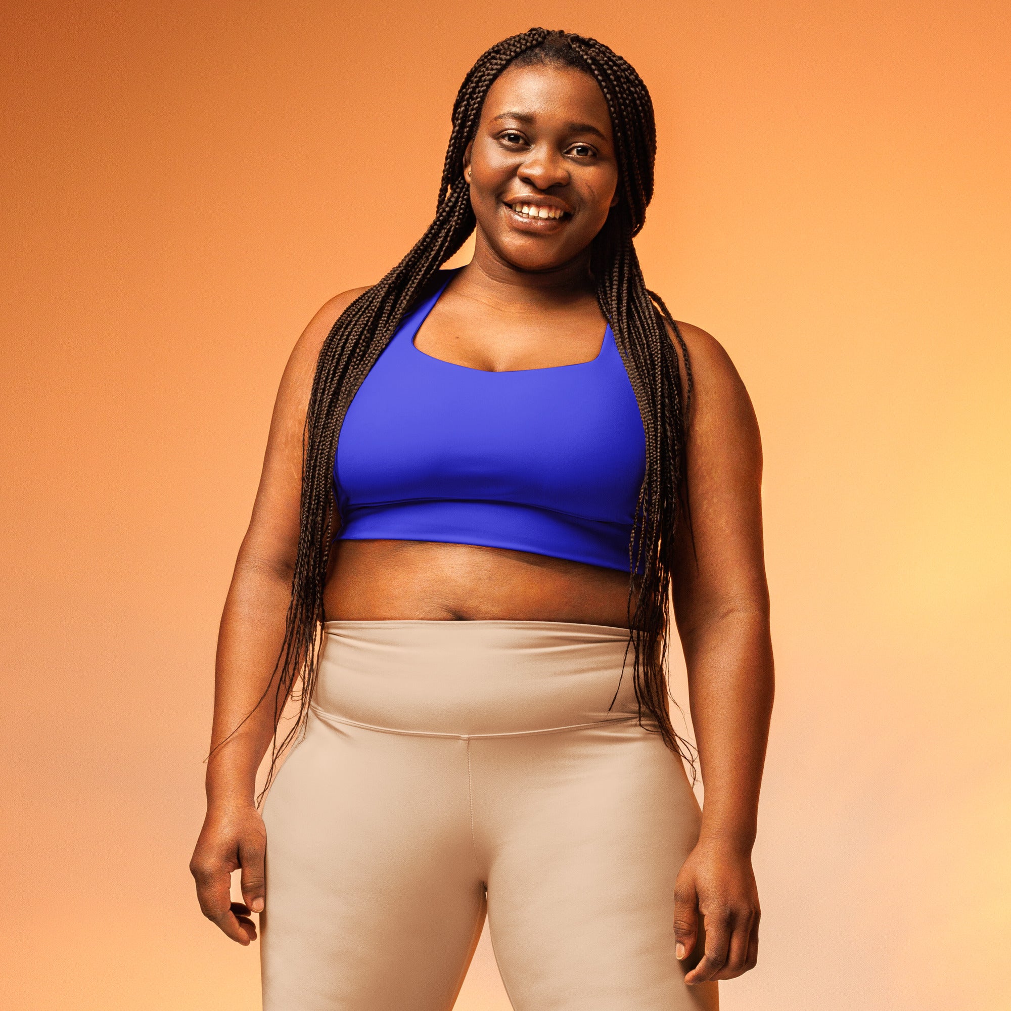 Royal Blue Longline Sports Bra